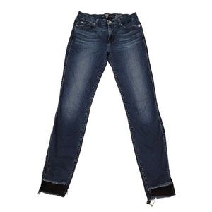 7 For All Mankind the Ankle Skinny With Frayed Hem Size 27